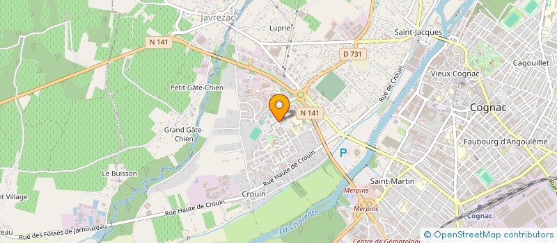 localisation de l'entreprise WATISERA à COGNAC