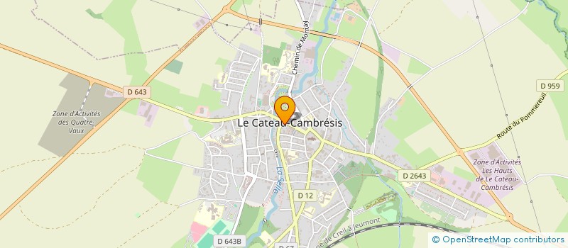 localisation de l'entreprise WATREMEZ IMMOBILIER à LE CATEAU CAMBRESIS