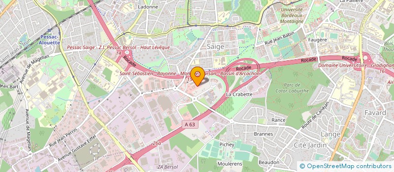 localisation de l'entreprise WATSOFT DISTRIBUTION à PESSAC