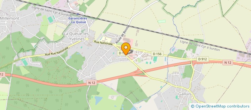 localisation de l'entreprise WATSON MARLOW SAS à LA QUEUE-LES-YVELINES