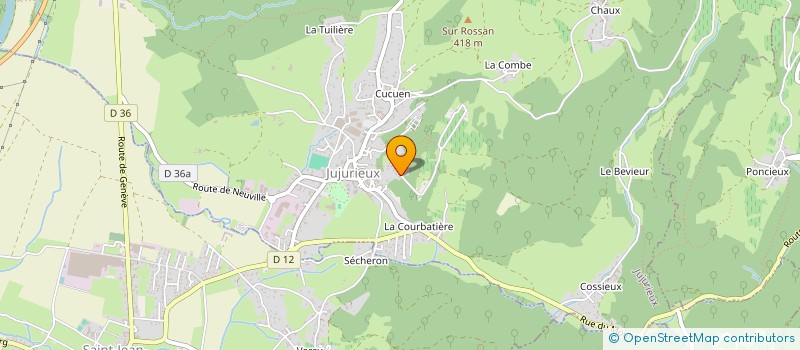 localisation de l'entreprise WATSUN 413 à JUJURIEUX