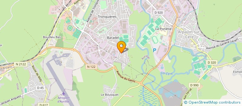 localisation de l'entreprise WATT à AURILLAC