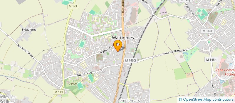 localisation de l'entreprise WATT  WATTIGNIES