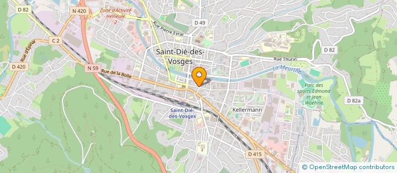 localisation de l'entreprise WATT AUTOMATION à SAINT-DIE-DES-VOSGES