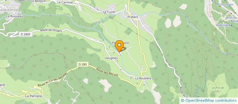 localisation de l'entreprise WATT&CO  LAVAL-EN-BELLEDONNE