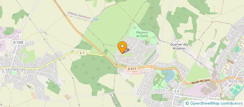 localisation de l'entreprise WATT & CO  CHARVIEU-CHAVAGNEUX