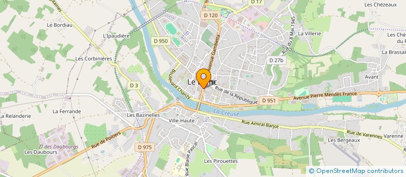 localisation de l'entreprise WATTECAMPS à LE BLANC