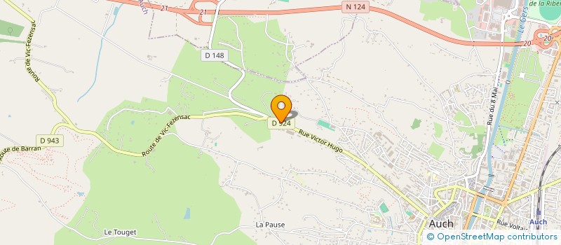 localisation de l'entreprise WATTECO à AUCH