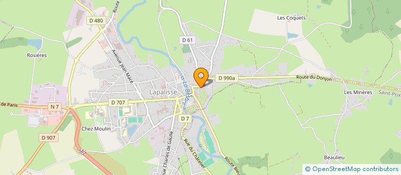 localisation de l'entreprise WATTELAR à LAPALISSE
