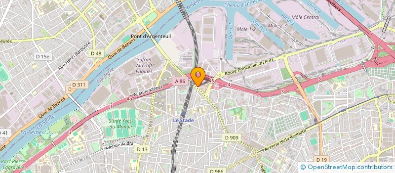 localisation de l'entreprise WATTELEZ SA à COLOMBES