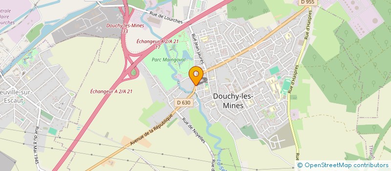 localisation de l'entreprise WATTELIER à DOUCHY-LES-MINES