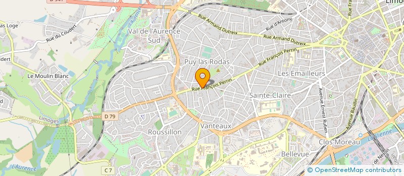localisation de l'entreprise WATTELSE à LIMOGES