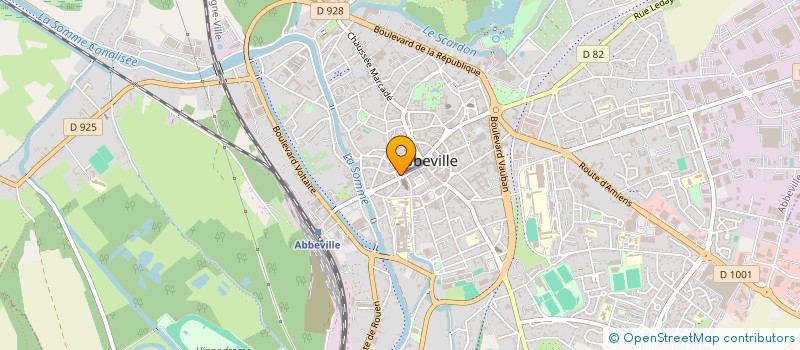 localisation de l'entreprise WATTERLOT-BORDA  ABBEVILLE