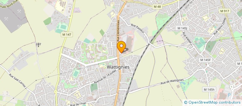 localisation de l'entreprise WATTIGNIES AUTOMOBILES à WATTIGNIES