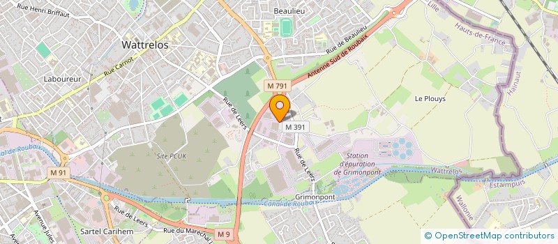 localisation de l'entreprise WATTRELOS ELECTRIC BUILDING  WATTRELOS