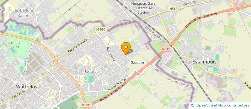 localisation de l'entreprise WATTRELOS JARDIN  WATTRELOS