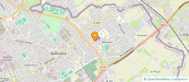 localisation de l'entreprise WATTRELOS SAVATE CLUB  WATTRELOS