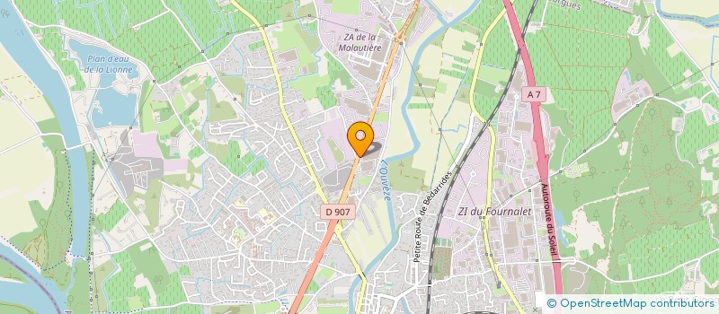localisation de l'entreprise WATTS INDUSTRIES FRANCE à SORGUES