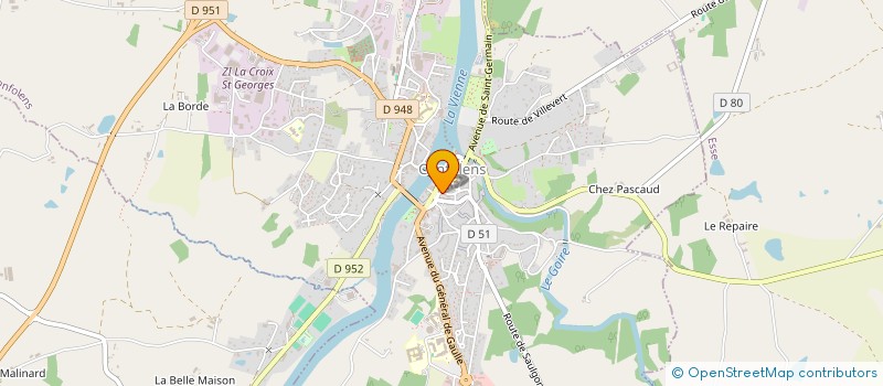 localisation de l'entreprise WATTS ISOLATION  CONFOLENS