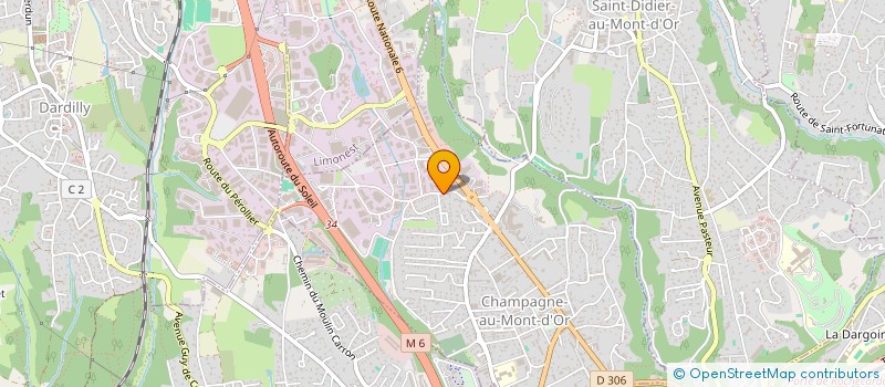 localisation de l'entreprise WATTSENSE  CHAMPAGNE-AU-MONT-D'OR