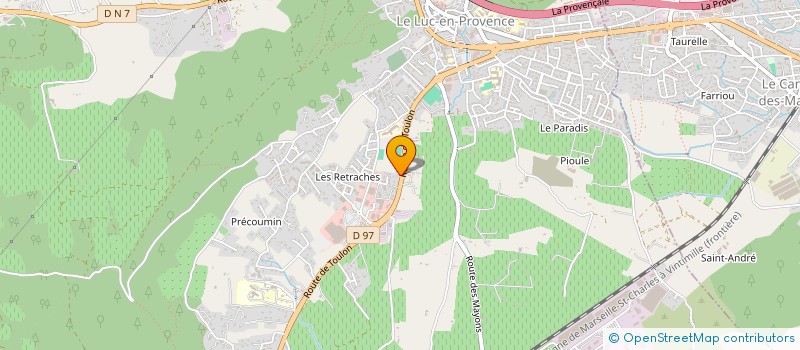 localisation de l'entreprise WATY FERMETURES  LE LUC