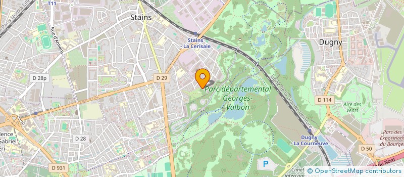 localisation de l'entreprise WATYPROD à STAINS