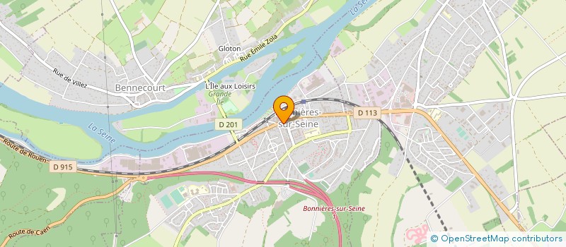 localisation de l'entreprise WAUQUIER IMPRIMERIE SA à BONNIERES-SUR-SEINE