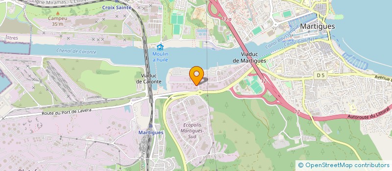 localisation de l'entreprise WAVE IDEA à CHATEAUNEUF-LES-MARTIGUES