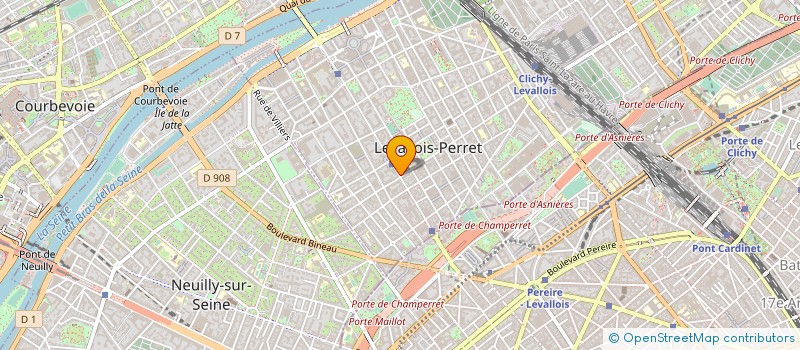 localisation de l'entreprise WAVECREST COMMUNICATIONS FRANCE à LEVALLOIS-PERRET