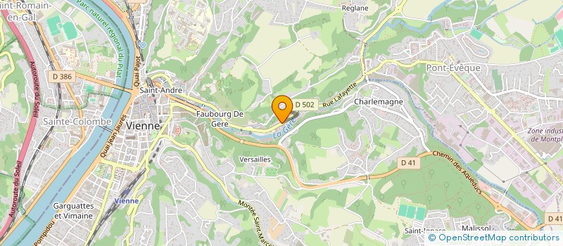 localisation de l'entreprise WAVEGUARD à VIENNE