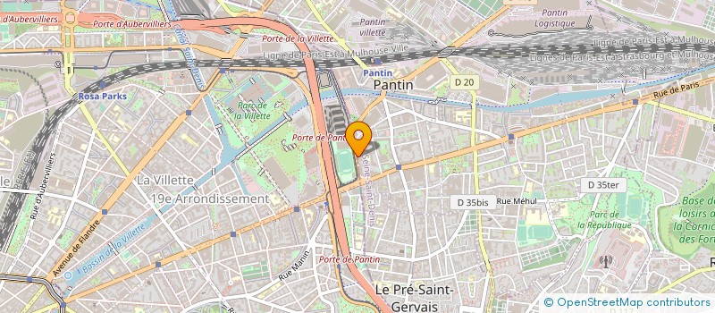 localisation de l'entreprise WAVES à PANTIN