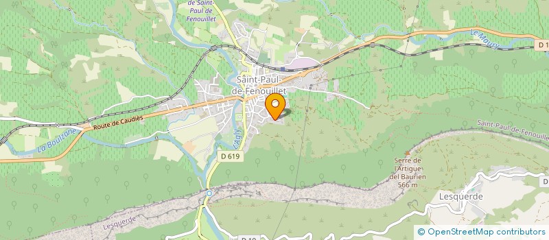 localisation de l'entreprise WAVES UP  SAINT-PAUL-DE-FENOUILLET