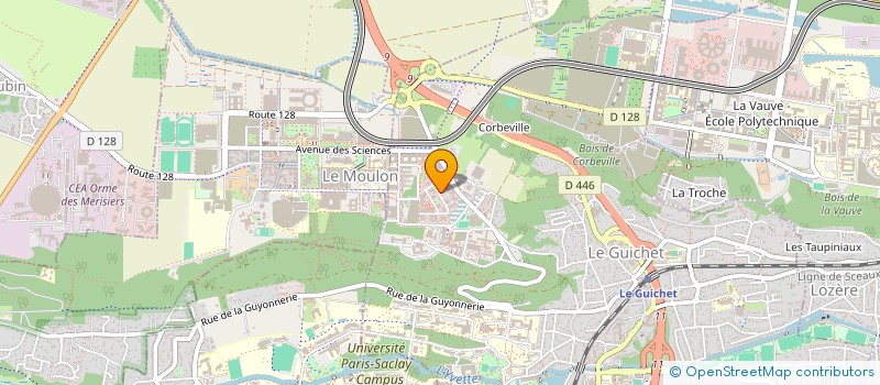 localisation de l'entreprise WAVESOFT à ORSAY