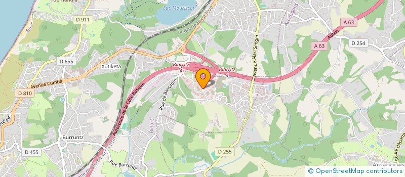 localisation de l'entreprise WAVETRONIX à BIDART