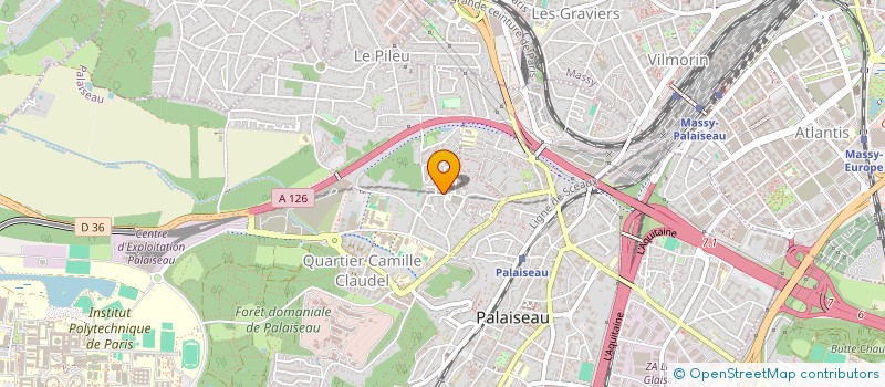 localisation de l'entreprise WAVEUP à PALAISEAU