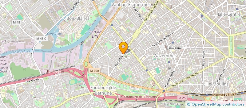 localisation de l'entreprise WAVRIMMO à LILLE