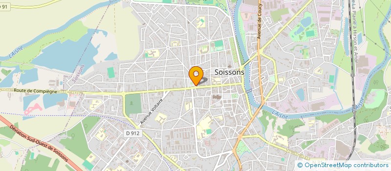 localisation de l'entreprise WAWA COIFF à SOISSONS