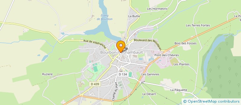 localisation de l'entreprise WAX à BOURBON-L'ARCHAMBAULT