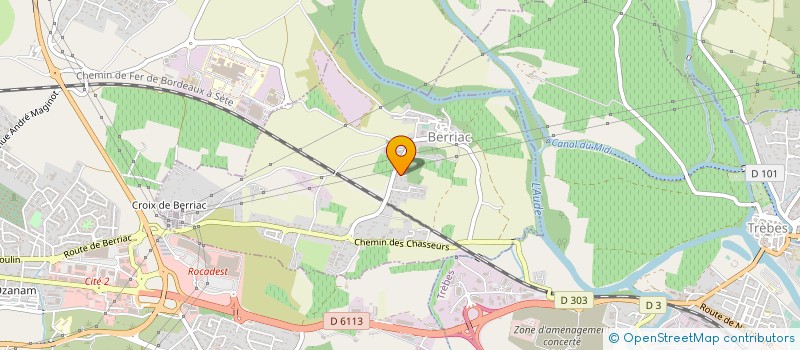 localisation de l'entreprise WAX PRODUCTION  BERRIAC