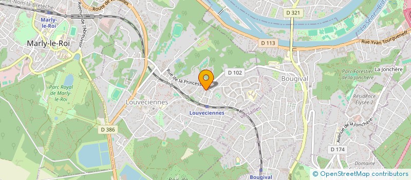 localisation de l'entreprise WAY BACK 2 AFRIKA COMMUNITY  LOUVECIENNES