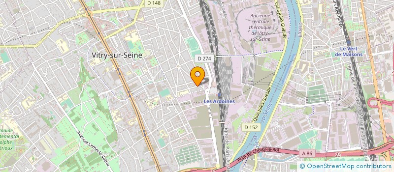 localisation de l'entreprise WAY BAT à VITRY-SUR-SEINE