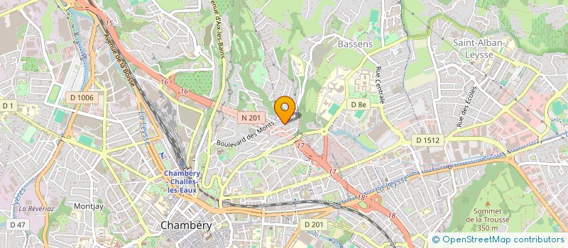 localisation de l'entreprise WAY UP ALPES  CHAMBERY