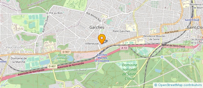 localisation de l'entreprise WAYAK à GARCHES
