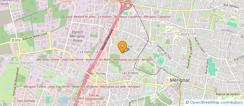 localisation de l'entreprise WAYKRUSHOP  MERIGNAC