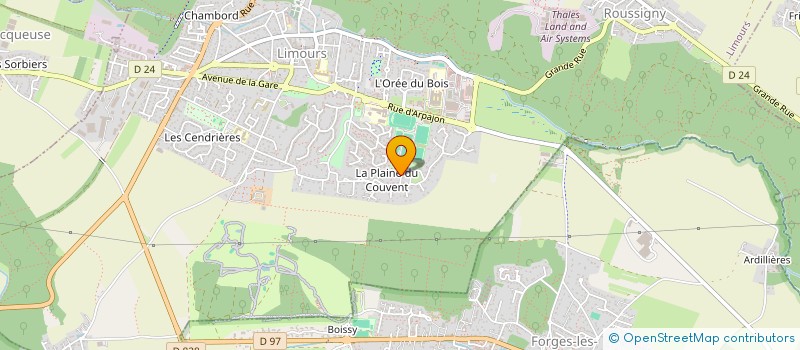 localisation de l'entreprise WAYMEL- MOUTIEZ  LIMOURS