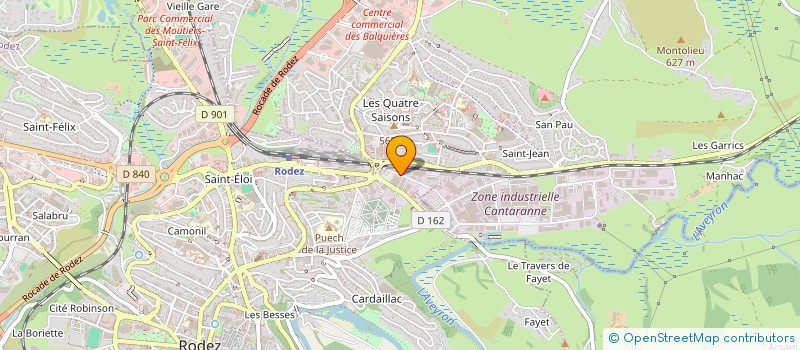 localisation de l'entreprise WAYS INDUSTRIE à RODEZ