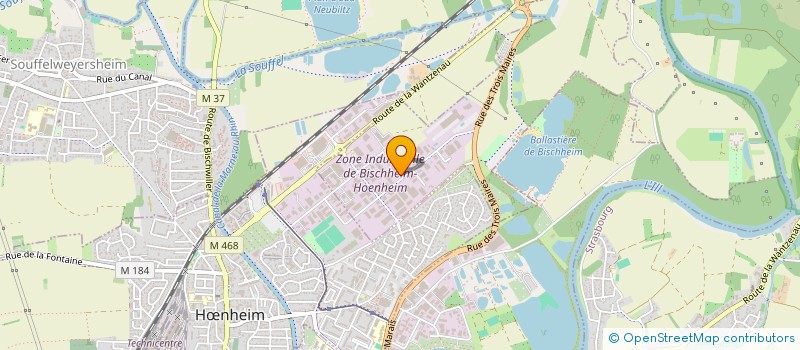 localisation de l'entreprise WAYSERVICE à BISCHHEIM