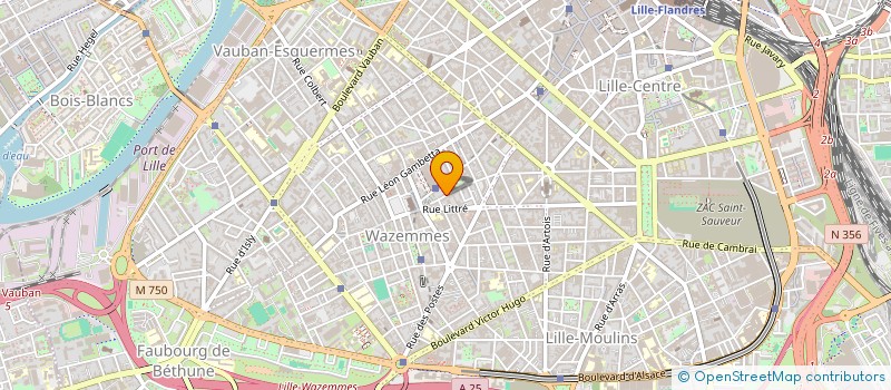 localisation de l'entreprise WAZ'M STREET à LILLE