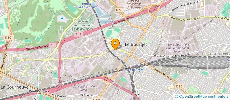 localisation de l'entreprise WAZEDA ONE à LE BOURGET