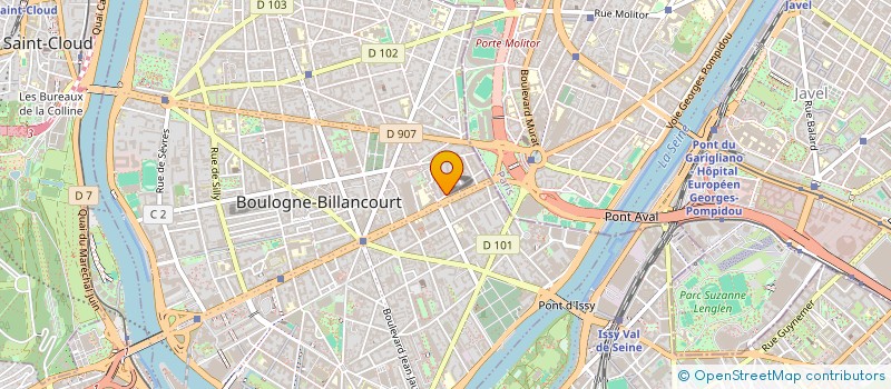 localisation de l'entreprise WAZER AGENCY à BOULOGNE-BILLANCOURT
